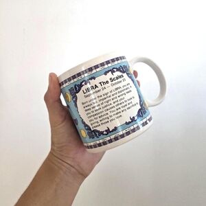 SOLD - Vintage Libra Astrology Coffee Mug